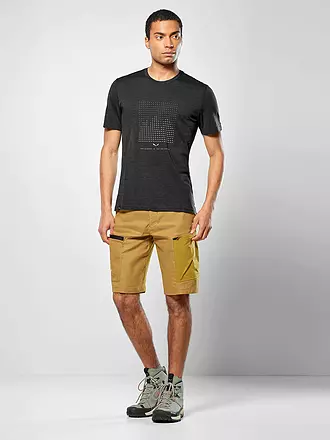 SALEWA | Maglietta funzionale da uomo Eagle Dotted Merino | schwarz